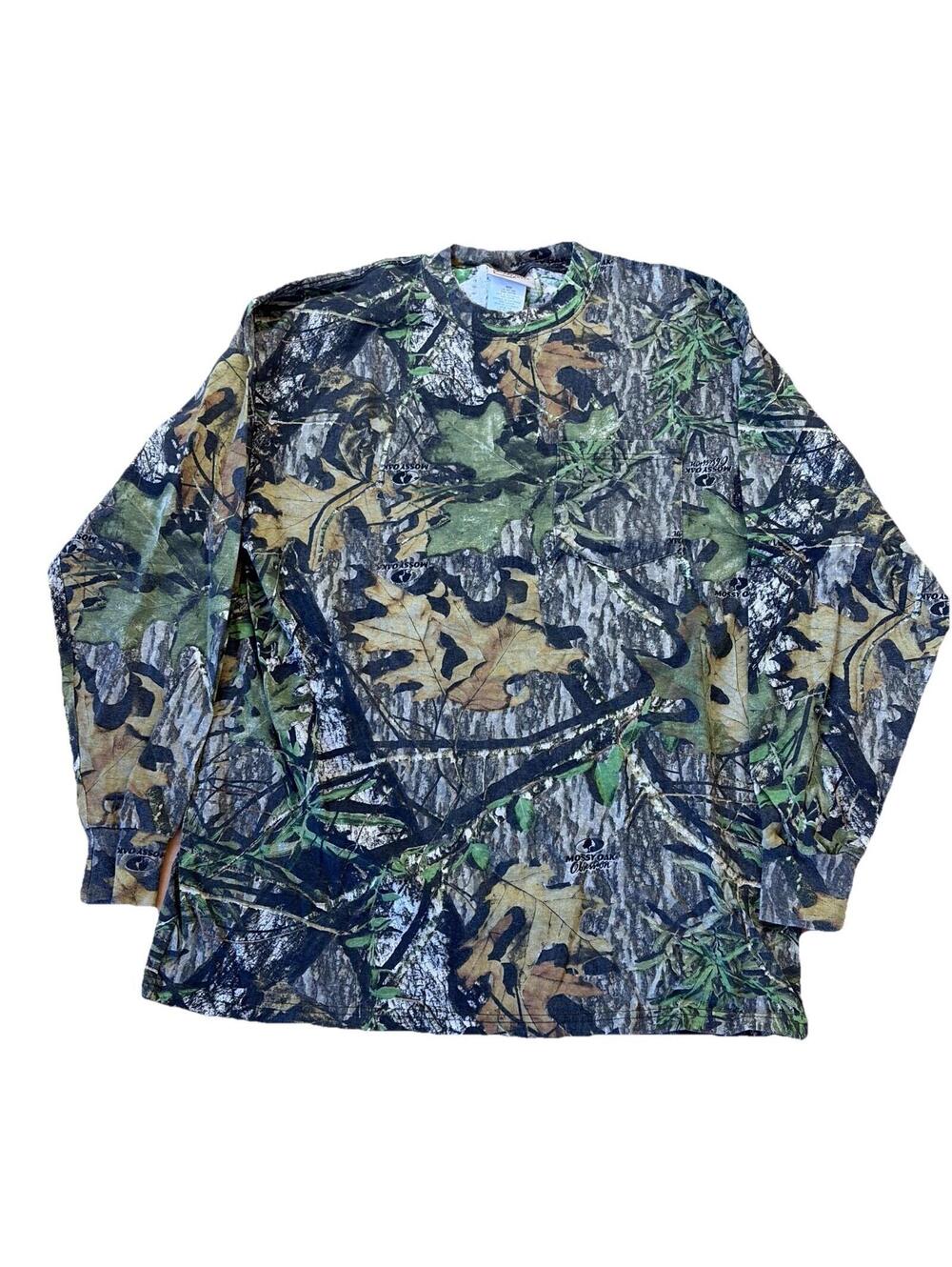 Vintage Y2K Leaf Camo Mossy Oak Apparel Long Sleeve Shirt
